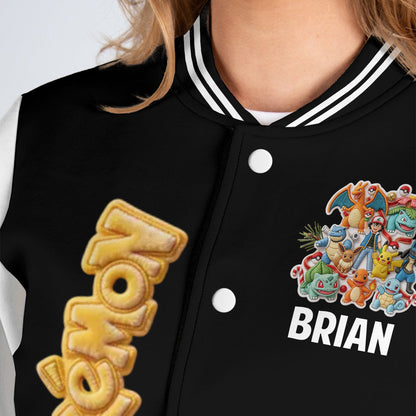 Catch You All - Personalized Monster Trainer Varsity Jacket