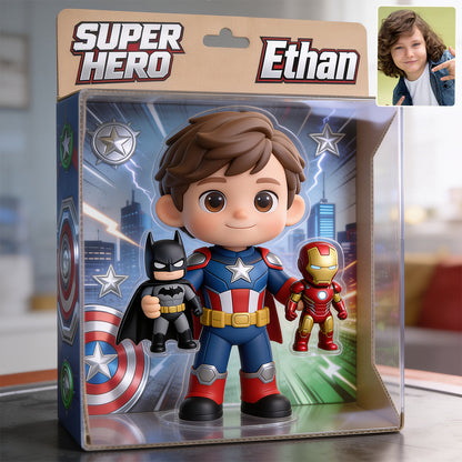 Any Photo, Any Superhero - Personalized Kid Acrylic Display Box