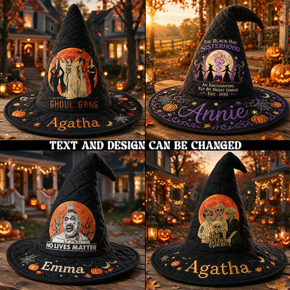 Happy Halloween - Personalized Horror Character Quilt Witch Hat