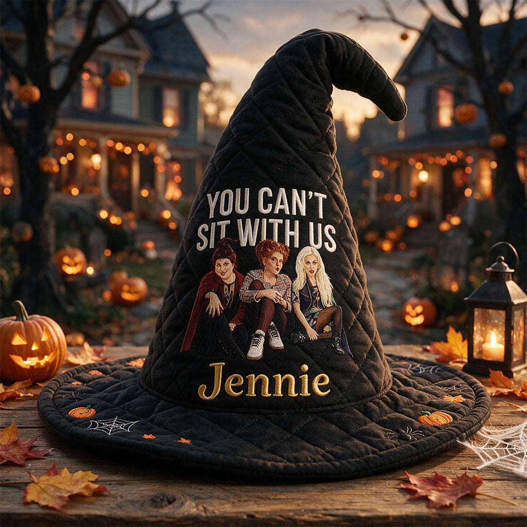 Happy Halloween - Personalized Horror Character Quilt Witch Hat