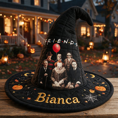 Happy Halloween - Personalized Horror Character Quilt Witch Hat