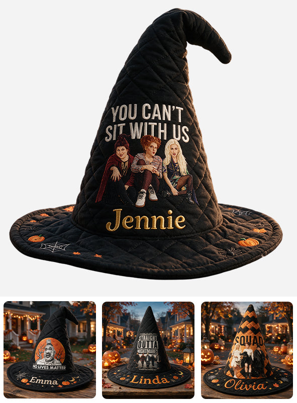 Happy Halloween - Personalized Horror Character Quilt Witch Hat