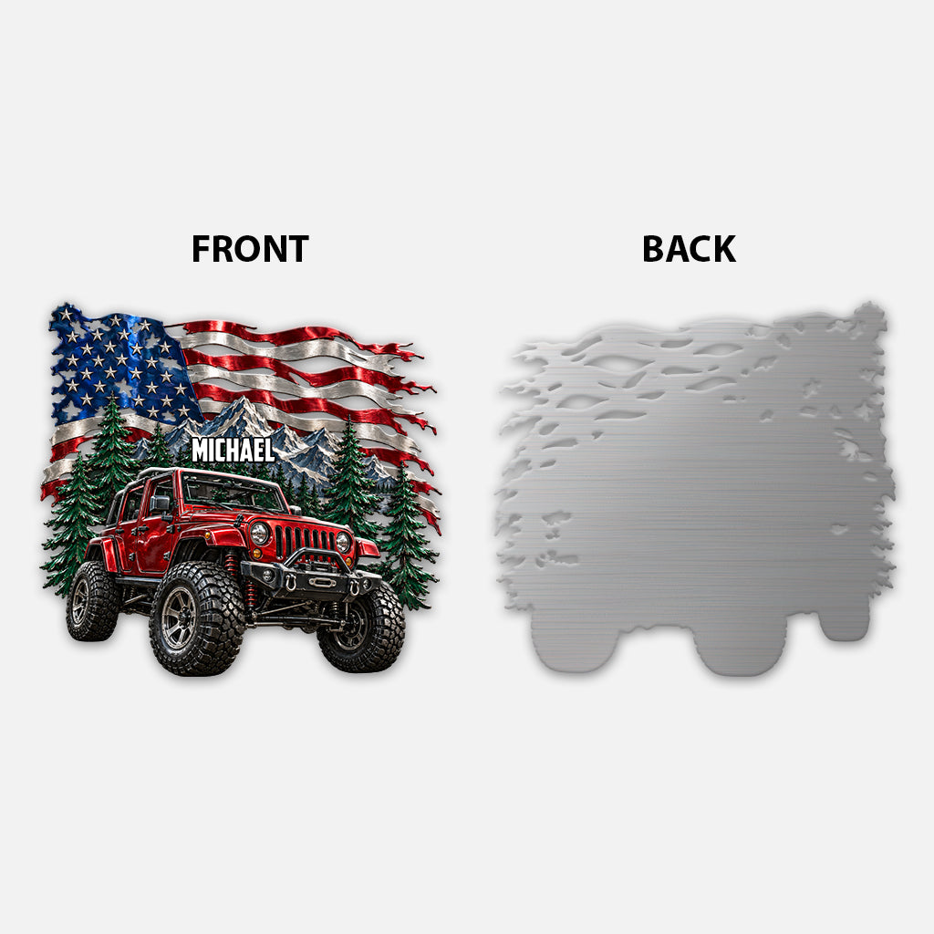 Car Lover - Personalized Car 3D Printed Cut Metal Sign