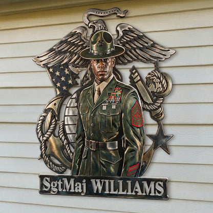 Custom Photo Military - Personalized Veteran 3D Printed Cut Metal Sign