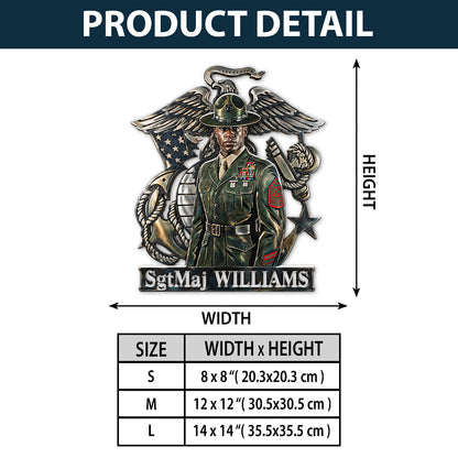 Custom Photo Military - Personalized Veteran 3D Printed Cut Metal Sign