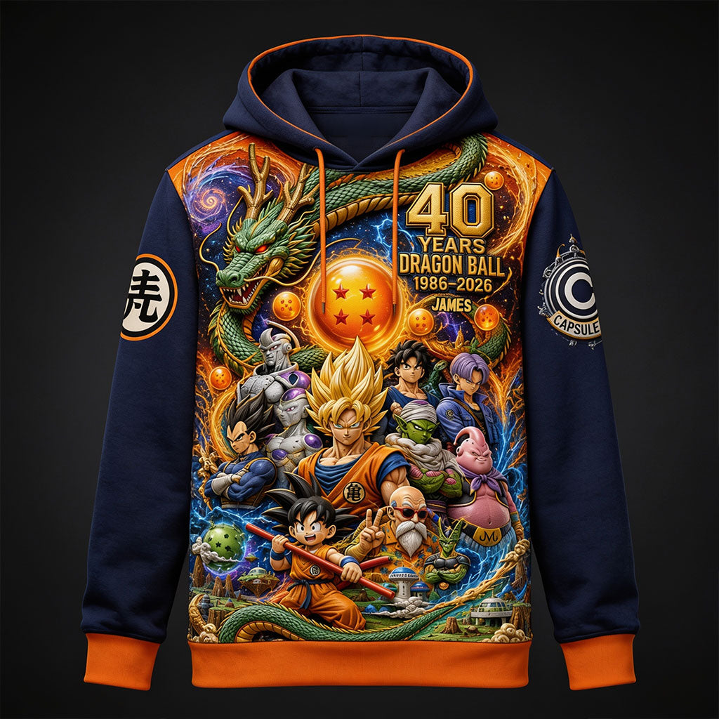 The Strongest 40th Anniversary - Personalized Seven Balls All Over Shirt