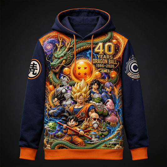 The Strongest 40th Anniversary - Personalized Seven Balls All Over Shirt