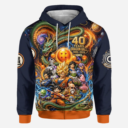 The Strongest 40th Anniversary - Personalized Seven Balls All Over Shirt