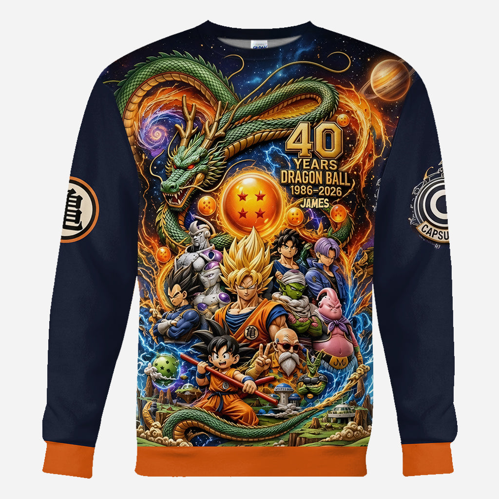 The Strongest 40th Anniversary - Personalized Seven Balls All Over Shirt