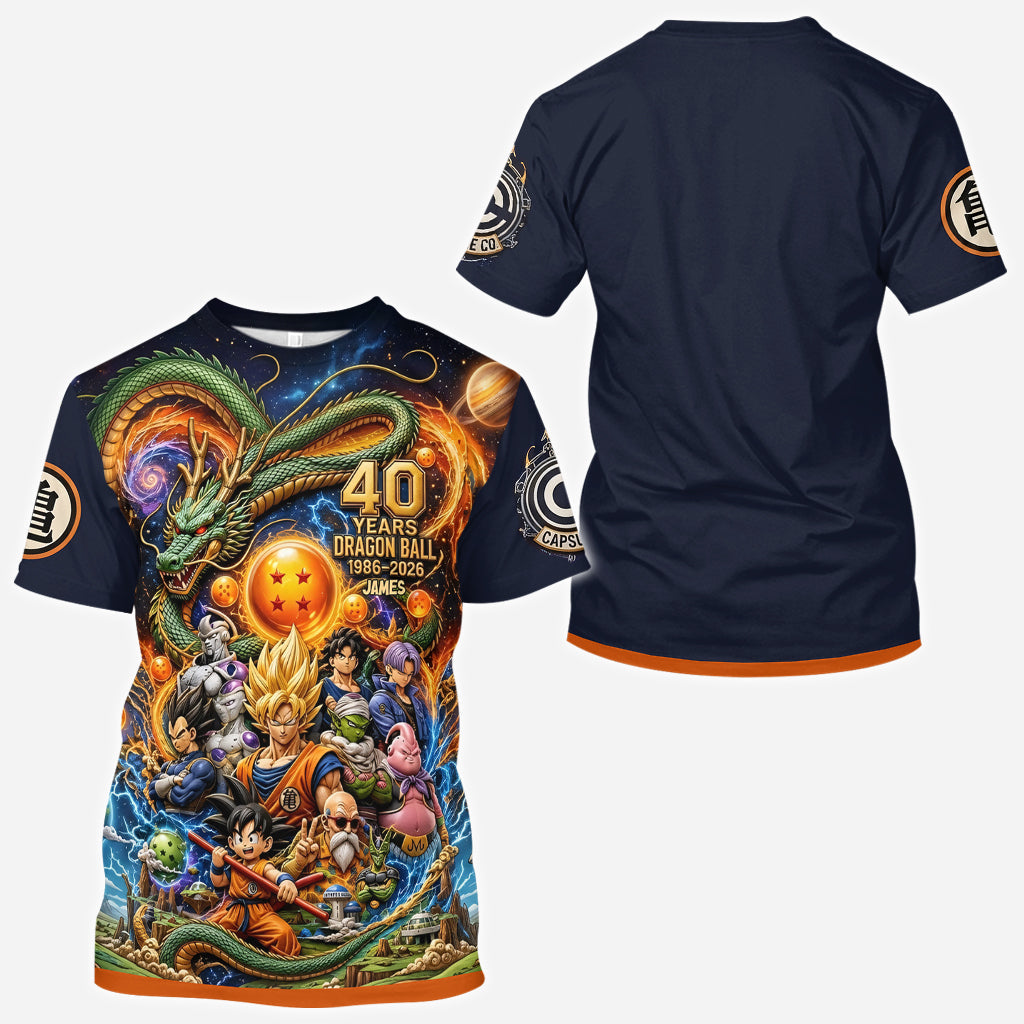 The Strongest 40th Anniversary - Personalized Seven Balls All Over Shirt