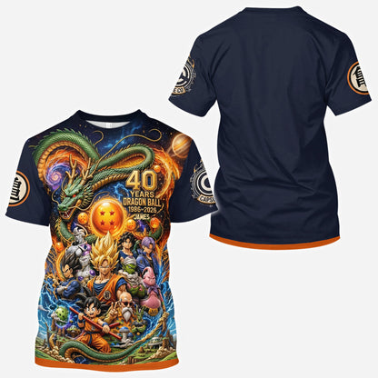 The Strongest 40th Anniversary - Personalized Seven Balls All Over Shirt