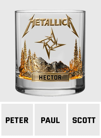 Rock & Roll - Personalized Music Band Whiskey Glass