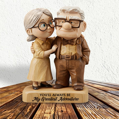 You Are My Greatest Adventure - Personalized Couple Custom Shaped Acrylic Plaque