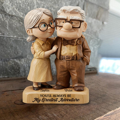 You Are My Greatest Adventure - Personalized Couple Custom Shaped Acrylic Plaque