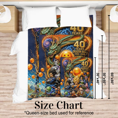 The Strongest 40th Anniversary - Personalized Seven Balls Blanket