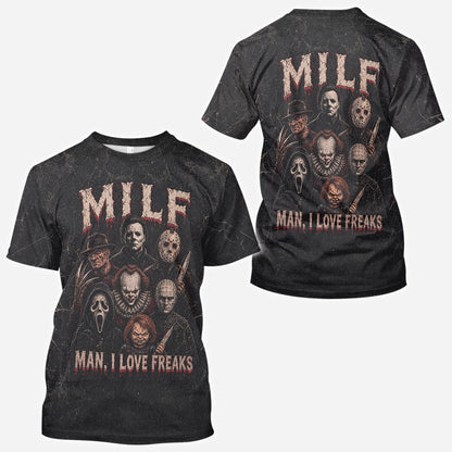Classic Halloween Horror Characters - Personalized Horror Character All Over Shirt