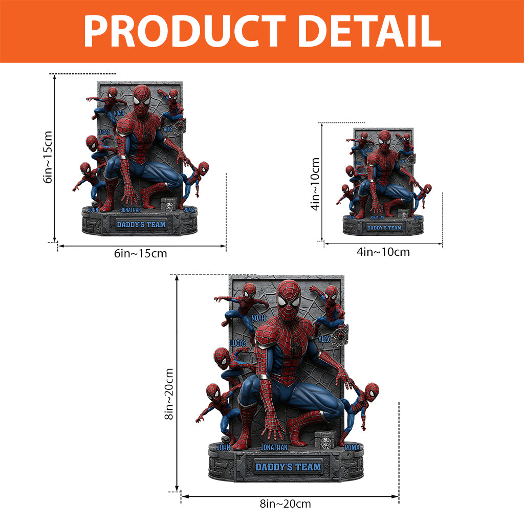 The Best Team - Personalized Father Custom Shaped Acrylic Plaque