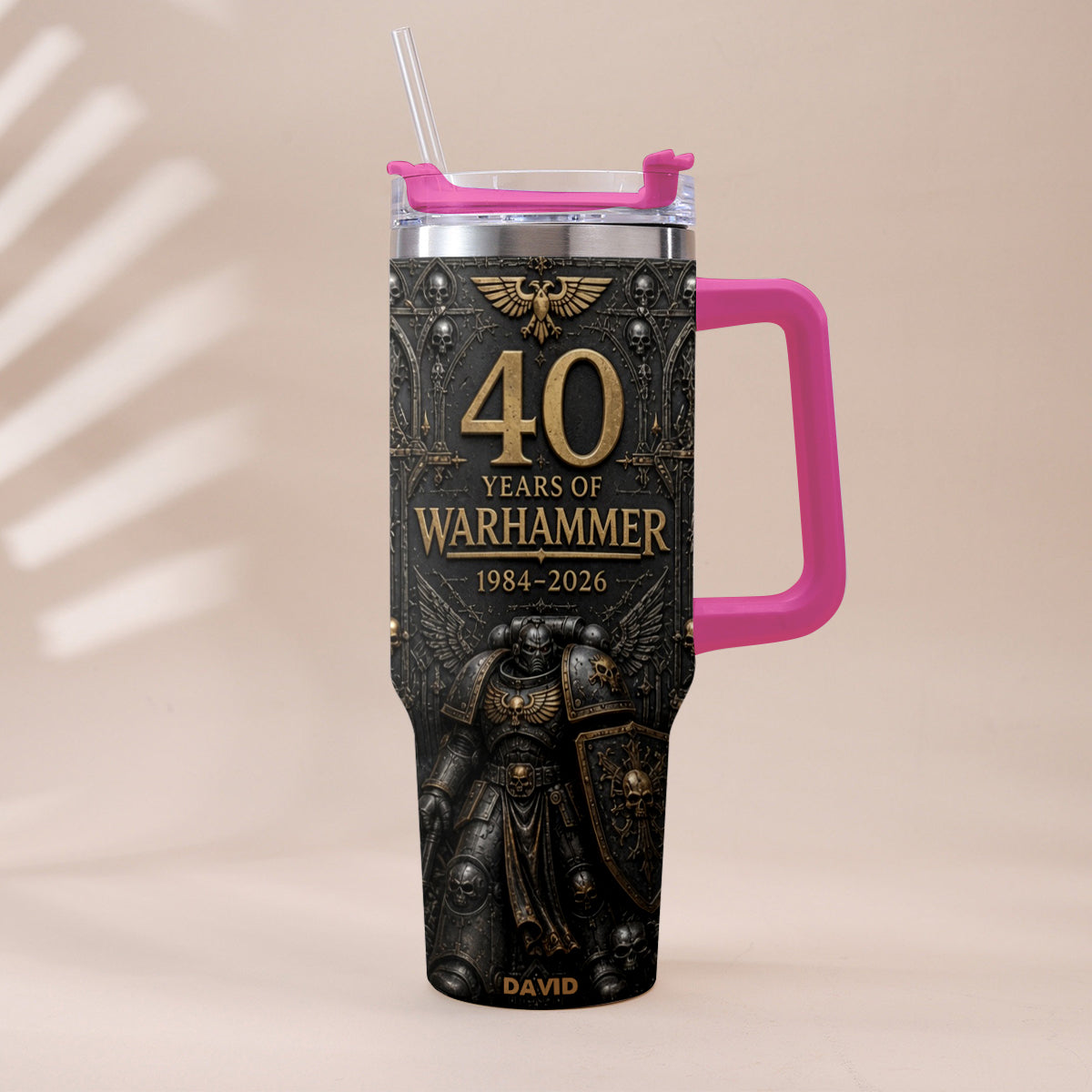 40 Years of Eternal Crusade - Personalized Endless War Tumbler With Handle