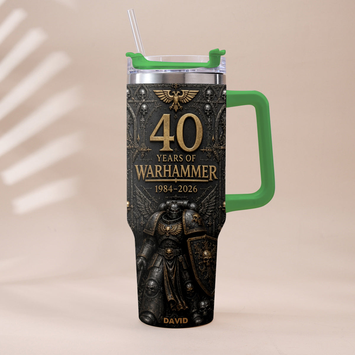 40 Years of Eternal Crusade - Personalized Endless War Tumbler With Handle