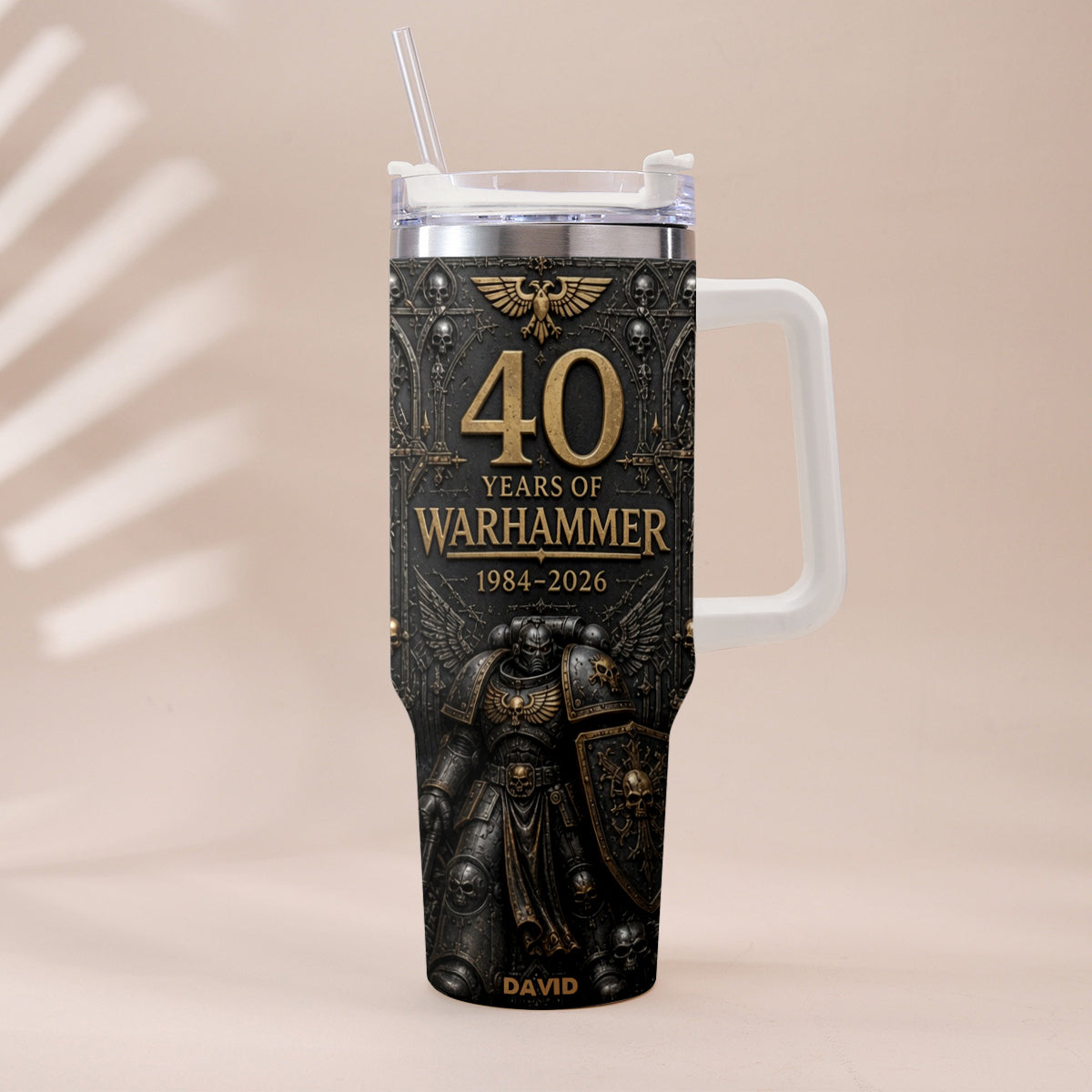 40 Years of Eternal Crusade - Personalized Endless War Tumbler With Handle
