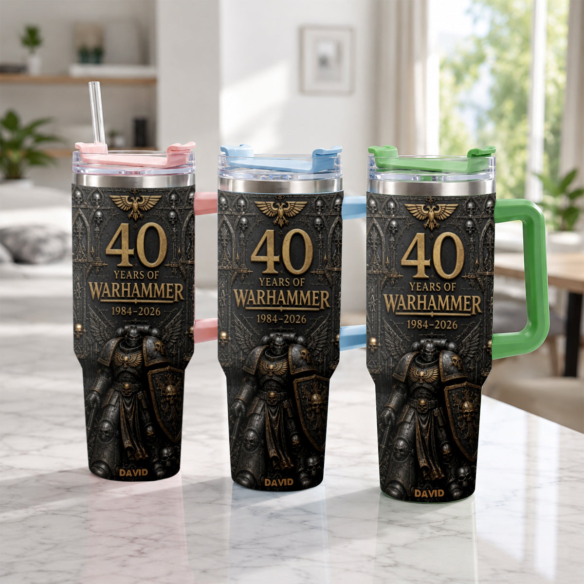 40 Years of Eternal Crusade - Personalized Endless War Tumbler With Handle