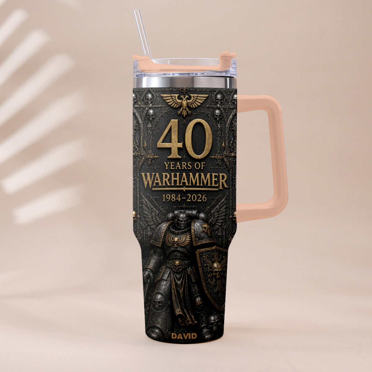 40 Years of Eternal Crusade - Personalized Endless War Tumbler With Handle