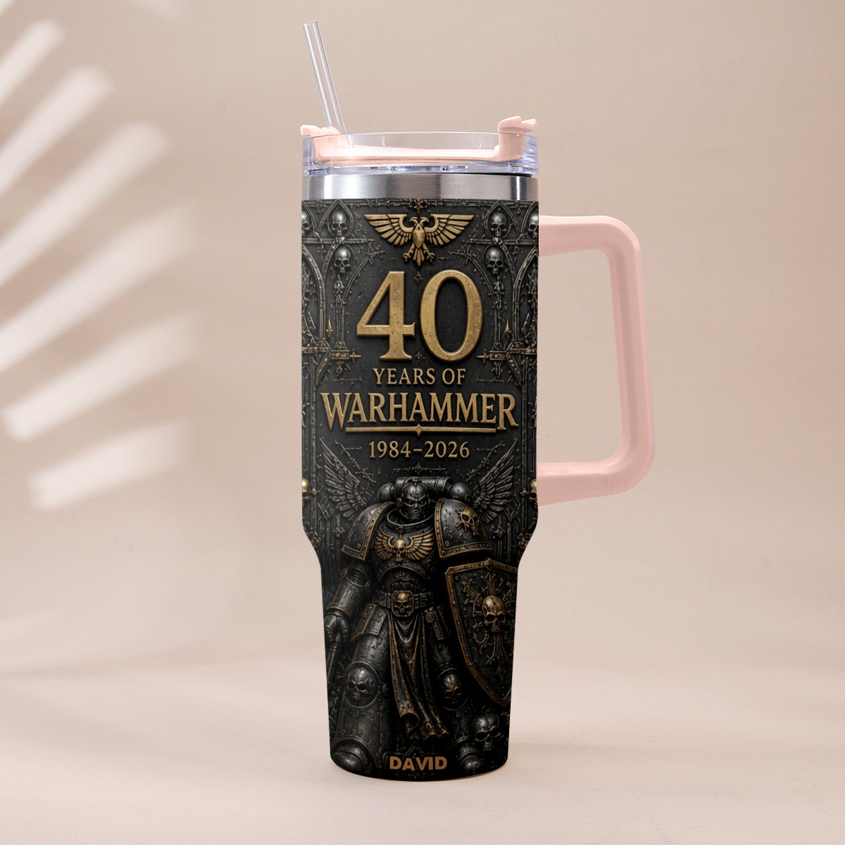 40 Years of Eternal Crusade - Personalized Endless War Tumbler With Handle