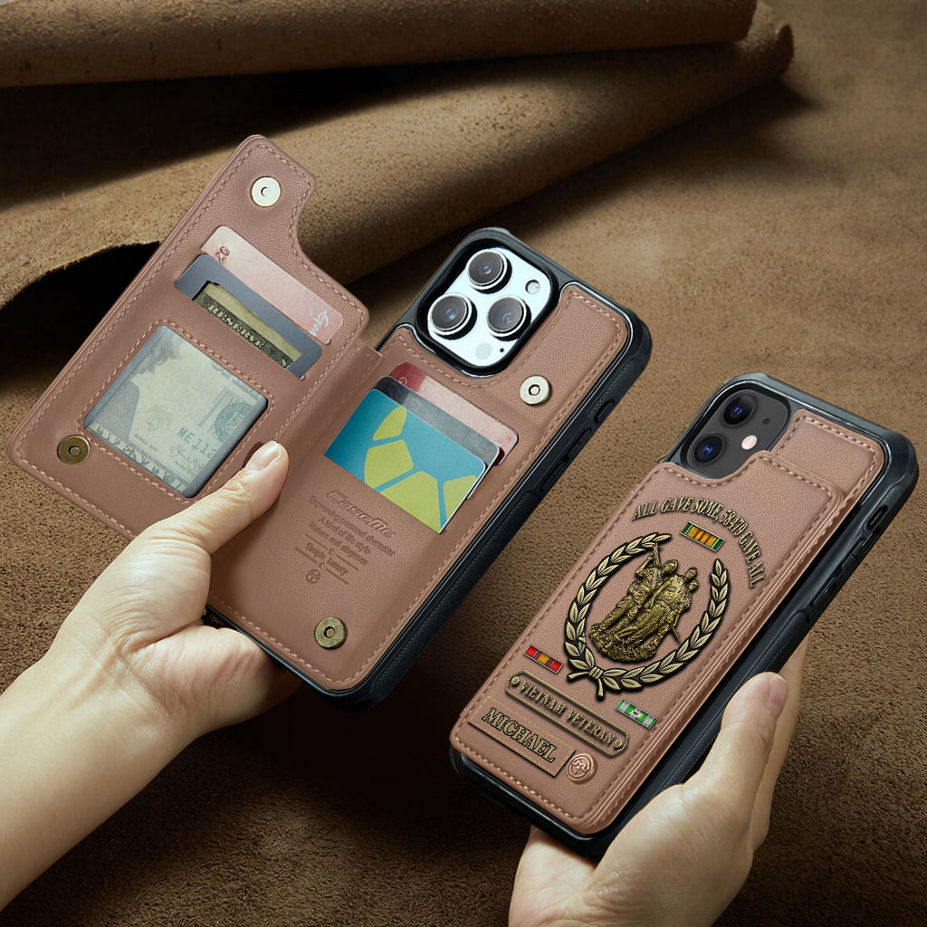 All Gave Some - Personalized Veteran Wallet Phone Case