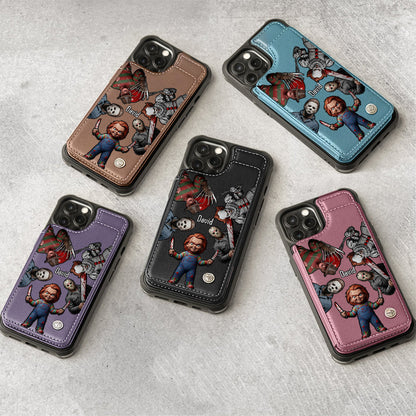 Horrors Characters - Personalized Horror Character Wallet Phone Case