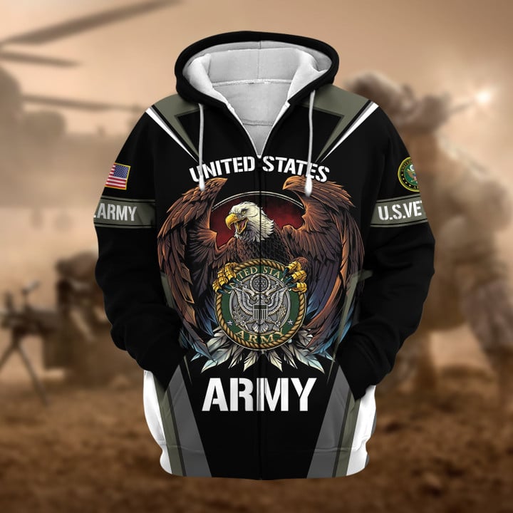 Honoring All Who Served US - Personalized Veteran All Over Shirt