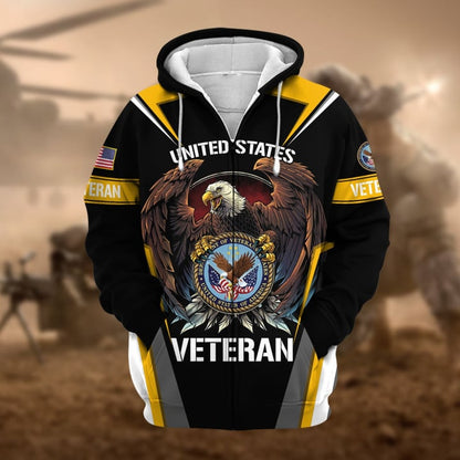 Honoring All Who Served US - Personalized Veteran All Over Shirt
