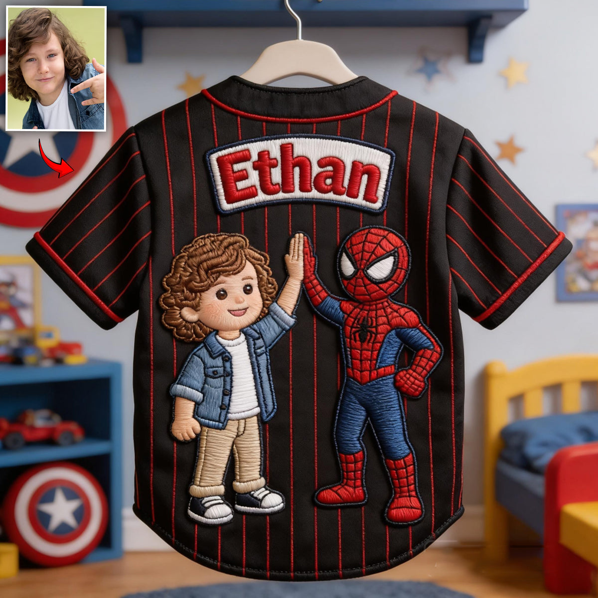 Spider Friend - Personalized Spider Baseball Jersey