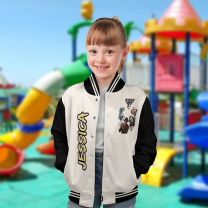 Come With Me ... If You Dare - Personalized Horror Character Varsity Jacket
