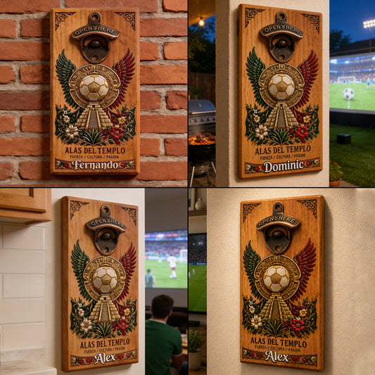 We Are 26 - Personalized Soccer Wall Bottle Opener