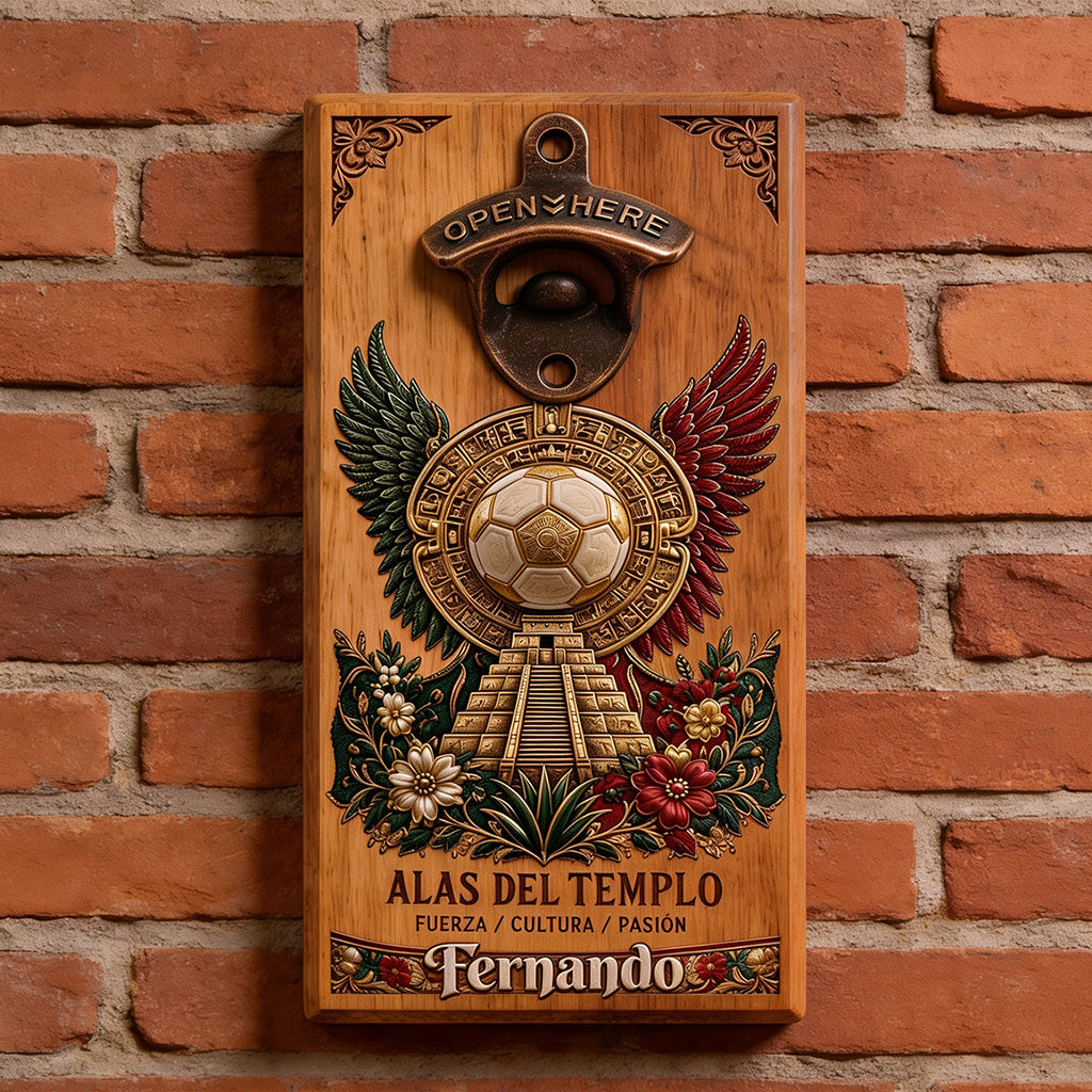 We Are 26 - Personalized Soccer Wall Bottle Opener