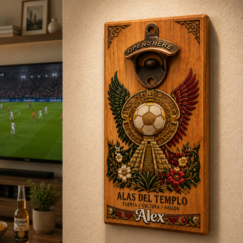 We Are 26 - Personalized Soccer Wall Bottle Opener