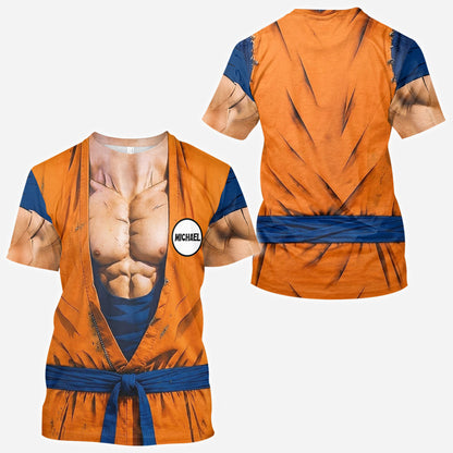 Strongest Ball Warrior - Personalized Seven Balls All Over Shirt