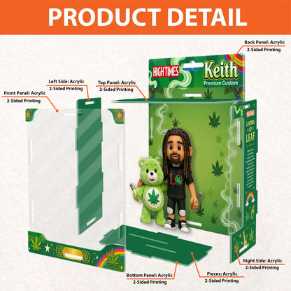 The Bear Who Doesn't Care - Personalized Weed Acrylic Display Box