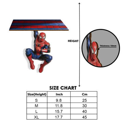 Friendly Neighborhood - Personalized Spider Wooden Floating Shelf