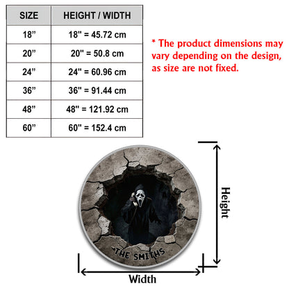 Hello Darkness - Personalized Horror Movie Non-Slip Tufted Rug