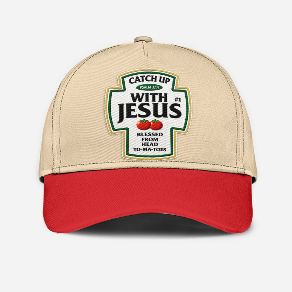 Funny Word Play, Faith In God - Personalized Christian Classic Cap & Leather Phone Case