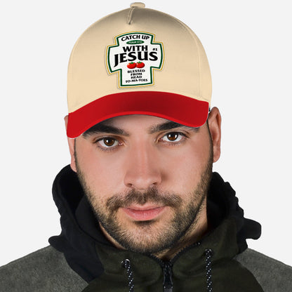Funny Word Play, Faith In God - Personalized Christian Classic Cap & Leather Phone Case
