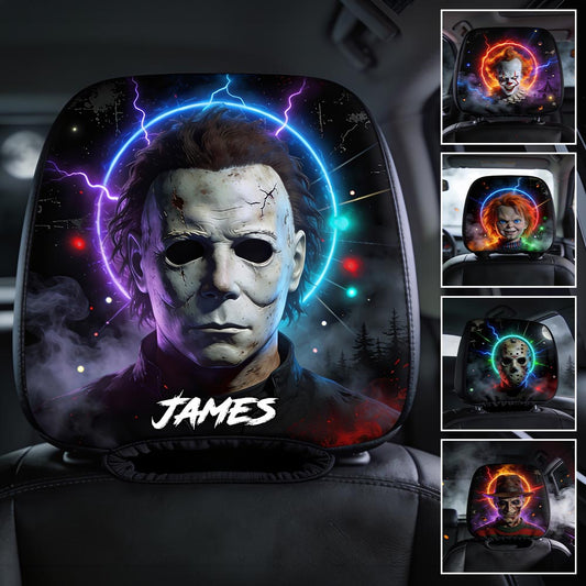 Horror Character - Personalized Horror Character Car Headrest Covers