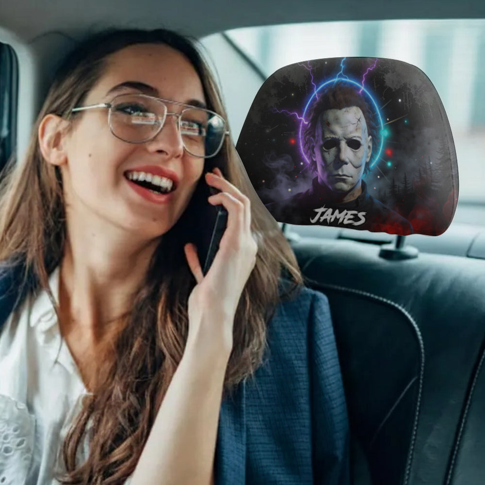 Horror Character - Personalized Horror Character Car Headrest Covers