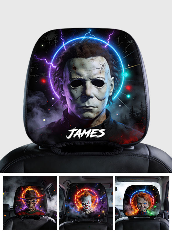 Horror Character - Personalized Horror Character Car Headrest Covers