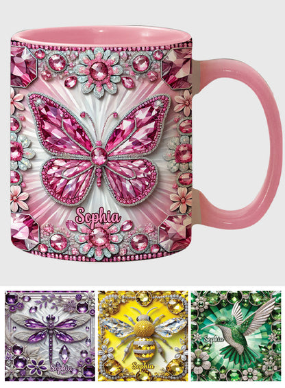 Beautiful Creatures - Personalized Butterfly Accent Mug
