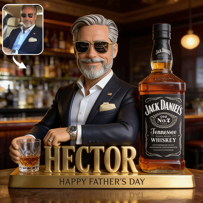 Custom With Famous Whiskey Bottle - Personalized Whisky Custom Shaped Acrylic Plaque