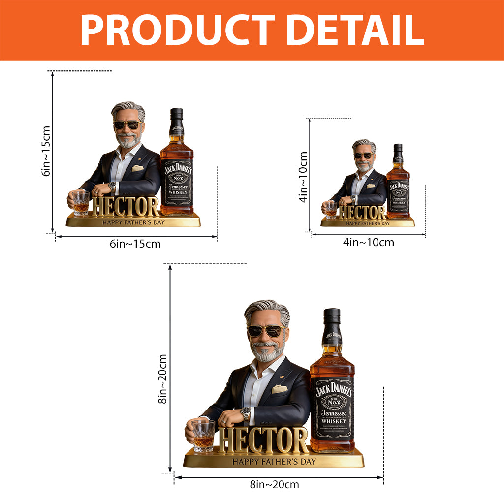 Custom With Famous Whiskey Bottle - Personalized Whisky Custom Shaped Acrylic Plaque