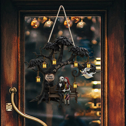 Till Death Do Us Part - Personalized Nightmare Wood Sign