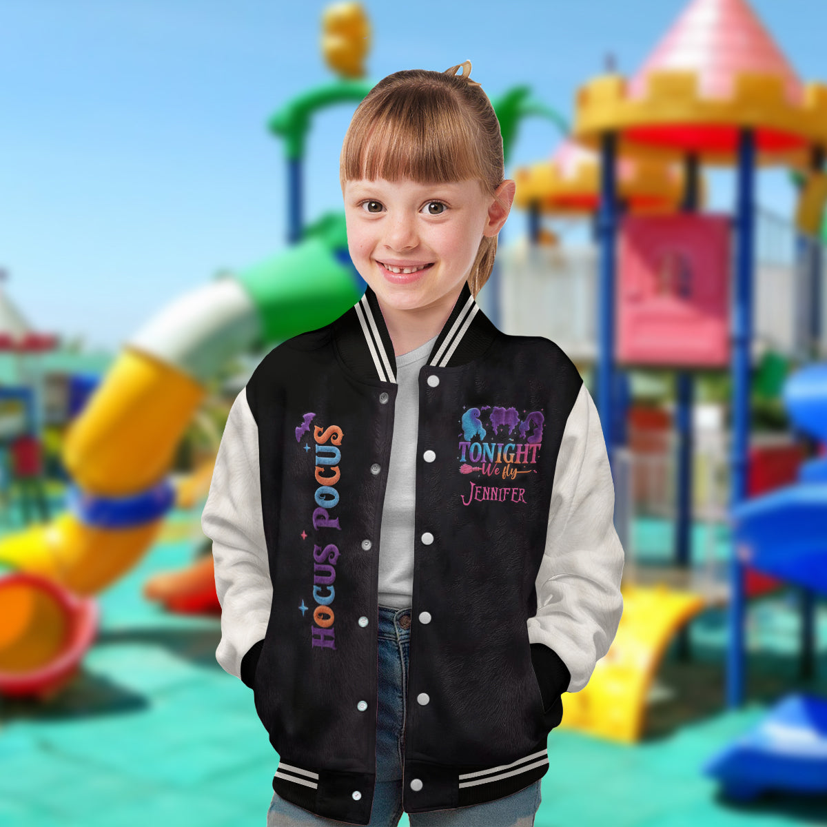 Tonight We Flight - Personalized Three Witches Varsity Jacket